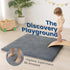 Floor,1.3" 50"50" Tummy Huloo Sleep Baby Play Mat for Thick Elasti-Foam Playpen Mat for Time,Water Repellent Soft Coral