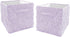 Sweet Jojo Designs Purple Floral Rose Foldable Fabric Storage Cube Bins Boxes