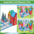 Set, 3-5 4-8 3+ Magnetic Tiles for Kids, Fairytale Town Road Magnetic Blocks Magnet Building Toys for Years Old Boys