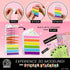 Set 3D Fashion Angels Bakery Sweets Sticker Stackers, Foam Sticker Stacking with Modeling, Includes Play & Pretend Food