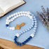 DGB Communion Silicone Baby Rosary with Cross, Baptism Gift Baby Rosary Teether for Boy Girl Kids, My First Rosary