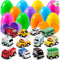 JOYIN 12 Pcs Prefilled Easter Eggs with Toys, Plastic Eggs with Alloy