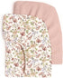 lulumoon Mini Crib Sheets 2-Pack: Soft Muslin Cotton Pack and Play Sheets