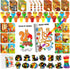 BenLouis Fall Party Favors for Kids Thanksgiving Day Classroom Gifts Prize Coloring