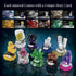 Sikewettx Set 794pcs, 9 Pack 6+ Mineral Display Building Blocks Gemstone Models, Crystal Rock Collection STEM Geology