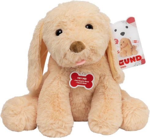 1 12 GUND Baby My Pet Puddles Animated Plush, Premium Stuffed Animal Barking Plush Puppy Dog for Ages and Up, Yellow