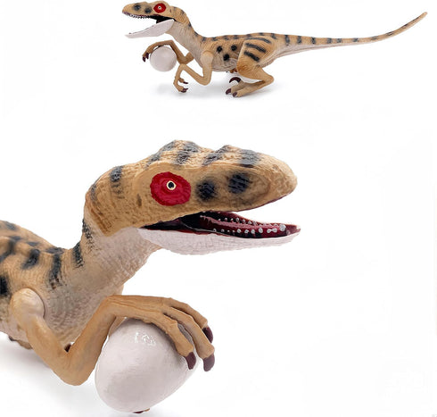 Gemini&Genius Velociraptor Dinosaur Toy for Kids, 7.8 Inches Oviraptor Action Figure with Moveable Parts