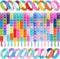 90 Pcs Kids Party Favors Pop Fidget Toys Bulk Its Fidget Bracelet