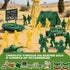 105 Playset 4-8-12, Set 4 AuntyFey PCS Army Men with Army Men Action Figures, Army Men Soldiers Toys for Boys Kids Ages