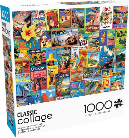 1000 26.75 19.75 Buffalo Games - Lewis T Johnson - Exotic Destinations - Piece Jigsaw Puzzle for Adults -Challenging