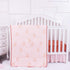 La Premura Boho Rainbow Baby Nursery Crib Bedding Set, 3 Piece Standard