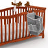 Toddmomy Large Hanging Storage Bag and Diaper Organizer for Nursery Breathable Mesh Crib Hanging Caddy with Multiple