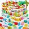 120Pcs Animal Erasers for Kids Desk, Bulk Pencil Erasers Dinosaur 3D Mini Erasers for Classroom Reward Party Favors