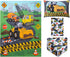 Set 4-Piece Sets Todays Kids Under Construction Toddler Bedding for Boys - Toddler Bed Comforter for Boys, Reversible