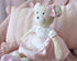 Clover the Bear Plush Doll - Beautiful Teddy Bear for Kids, Soft Cotton Linen Animal Plushie with Tulle Skirt