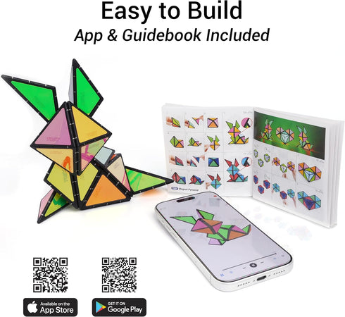 1 1 12 243 TOSY Magnet Pyramid Stone - Cube Transforms into Billion Shapes (Bunny, Egg Basket, Flowers, Heart), Easter