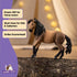 5 5+ 14894 Schleich Horse Club - Andalusian Mare Figurine with Spotted Brown Coat - Realistic Horse Toy with Long Black