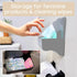 1 Pack Bathroom Wipes Holder Dispenser with Shelf Restroom Organizer & Wipe Holder for Bathroom Tool Free Wall Mounted