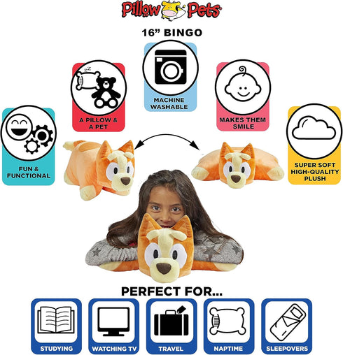 Pillow Pets Bingo, Plush Stuffed Animal Toy
