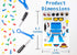 24 Make A Robot Stickers for Kids - Fun Craft Project and Birthday Party Favors for Children 3+