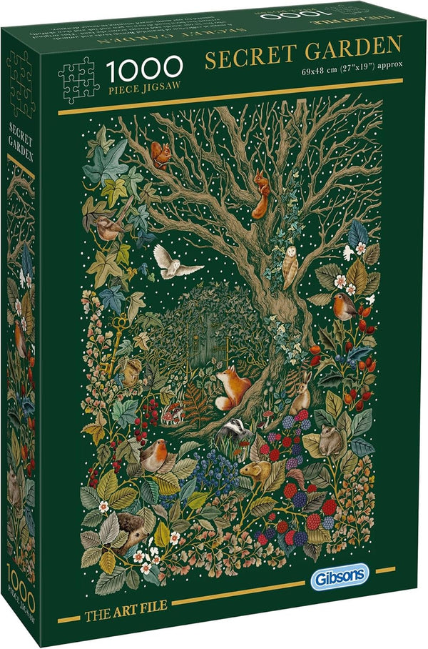 Gibsons The Art File Secret Garden 1000 Piece Jigsaw Puzzle Made in
