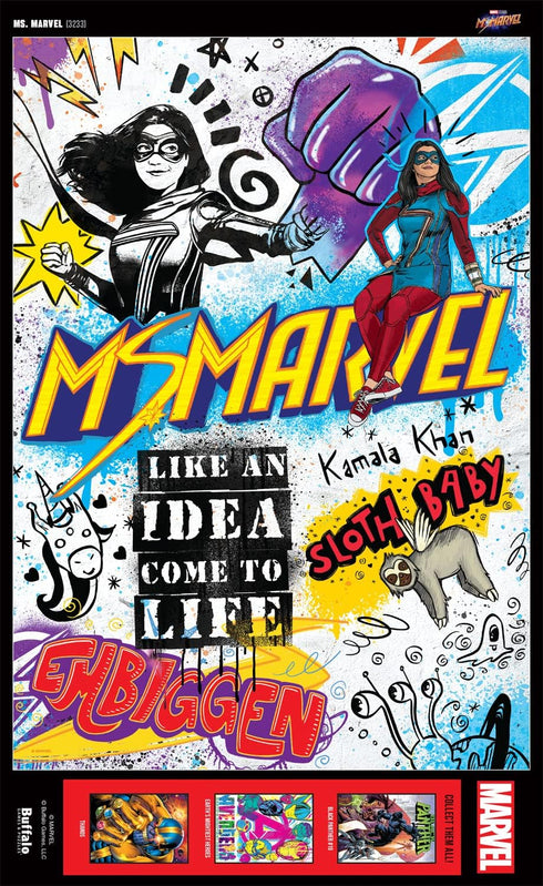 Buffalo Games - Marvel Ms. Marvel 500 Piece Jigsaw Puzzle for Adults, Perfect for Game Nights, 21.25 x 15.00