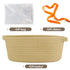 Pro Goleem Small Woven Basket with Gift Bags, Durable 12"X 8" X 5" Rope Basket for Storage, Baby Toy Basket with Handles