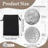 Hicarer 4 Leaf Clover Lucky Coins Specie Charms for St. Patrick's Day Party with 1 Black Flannel Storage Bag for Good
