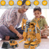 Sprstar 3-5 4-8 Series-35 Magnetic Transform Engineering Car Assembled Toys,Toy Construction Vehicles with Storage
