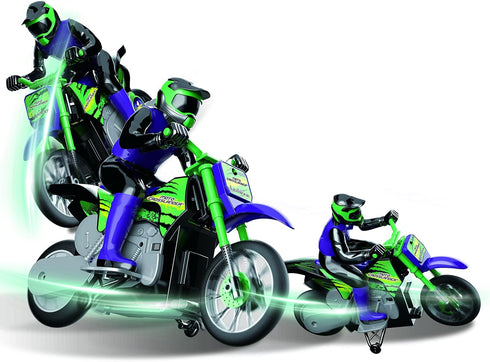 Lexibook RC18 Crosslander Radio Road Motorcycle, Up to 12km/h, Perfect Balance, Light Effects, Fast Acceleration,