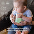 Olababy Silicone Training Cup with Straw Lid, 5 oz, Sippy Cup for 6+ Mo Infants to 12-18 Mo Toddlers, Coral