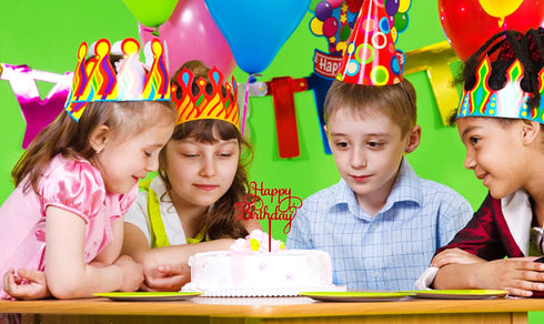Red Happy Birthday Cake Topper - Birthday Party Decorations Supplies