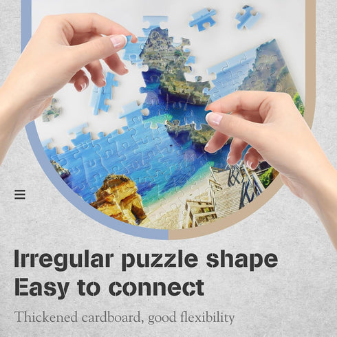 MISITU Small Puzzles for Adults - Mini 150 Pieces Micro Jigsaw Puzzles, Challenging Travel Games, 3 Pack