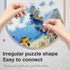 MISITU Small Puzzles for Adults - Mini 150 Pieces Micro Jigsaw Puzzles, Challenging Travel Games, 3 Pack