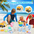 FHOZGECY 2 1 4-8 Beach Toys, Sand Toys for Kids Boys and Girls with in Construction Vehicles, Collapsible Bucket, Sand