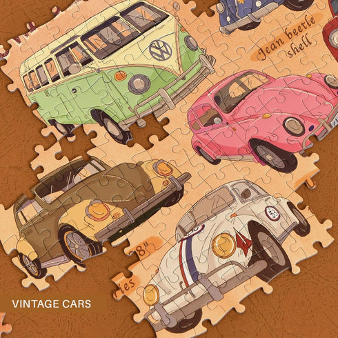 Vintage Cars Jigsaw Puzzles - 1000 Pieces by MOMIBOOK - 75x50cm (29.5"x19.7") Puzzle