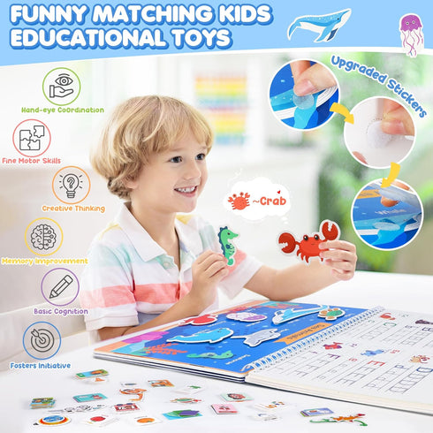 Busy Book for Toddlers 1-3, Preschool Learning Activities, Travel Toys for Road Trip