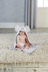 Grey/White Little Peanut Elephant Hooded Spa Towel