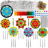 Ayhuhra 30 Sets Mandala Suncatchers Wind Chimes Craft Kits DIY Window Art Suncatcher