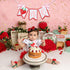 LINLULU 1st Set Strawberry High Chair Banner - Strawberry Themed Birthday Decoration Including One High Chair Banner