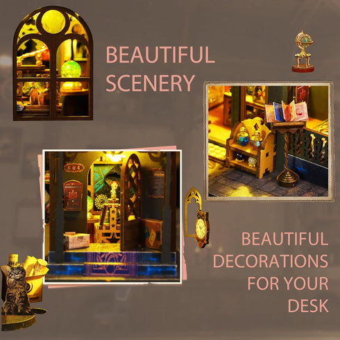 Creative Miniature Dollhouse Kit with Furniture - Holo Magic City