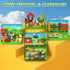 60PCS Set 3-5 4-8 8-12+ Axirata Mini Magnetic Blocks Travel for Kids, Mini Magnetic Tiles Building Cubes with Portable