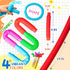 Pop Tubes Sensory Toys, Fidget Toys for Kids and Adults, Multi-Color Pop Tubes (4 Pack)