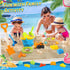 Set 1-3 4-8 Summer Collapsible Beach Sand Toys for Kids - Includes Bucket, Mesh Shovel, Filter Scooper & Castle Molds