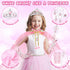 Set 63Pcs Sets 3-5 6 Playset, Tea Party for Little Girls, Pretend Play Toys, Princess Dress Up Tea Time, Tin Tea
