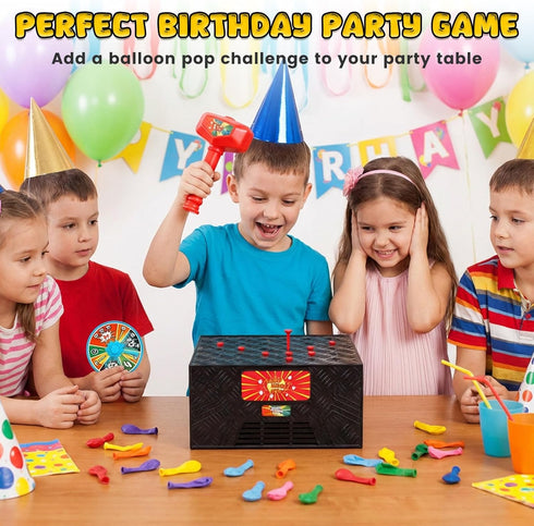 LovesTown Balloon Pop Game, Blast Box Board Games for Family Night Juegos De Mesa Birthday Gifts Party Supplies