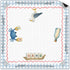 VIIJJUE Coastal Beach Mahjong Mat 31.5 x 31.5 in, Blue and White Plaid