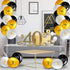 Blulu 40th Birthday Balloons for Men - 45 Pcs Black Gold White Happy 40th Birthday Decorations for Women 40 Years Old