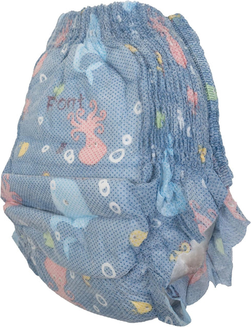5 Pack (20-31 lbs) Nuby Swim Pants for Toddlers - - Toddler Swim Diapers with Stretchy Waistline, Tear-Away Sides