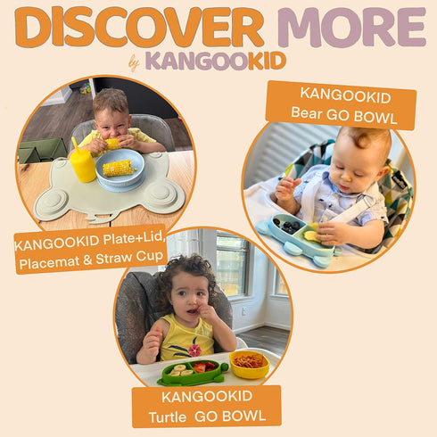 Open Cup Set for Baby, 2 Handled Tiny Cups for Toddlers, Transitional Silicone Cup for 6+ Months (Cool Grey)